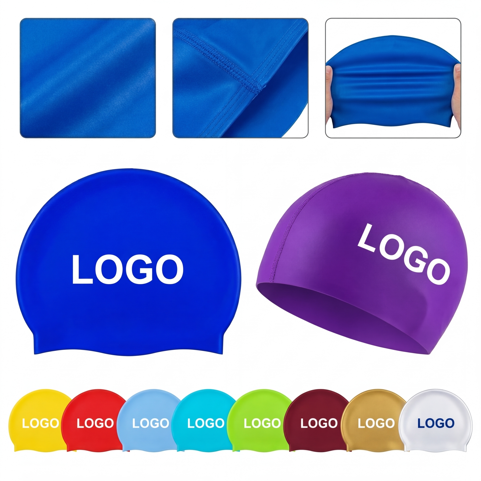 Custom Print Silicone Swim Cap