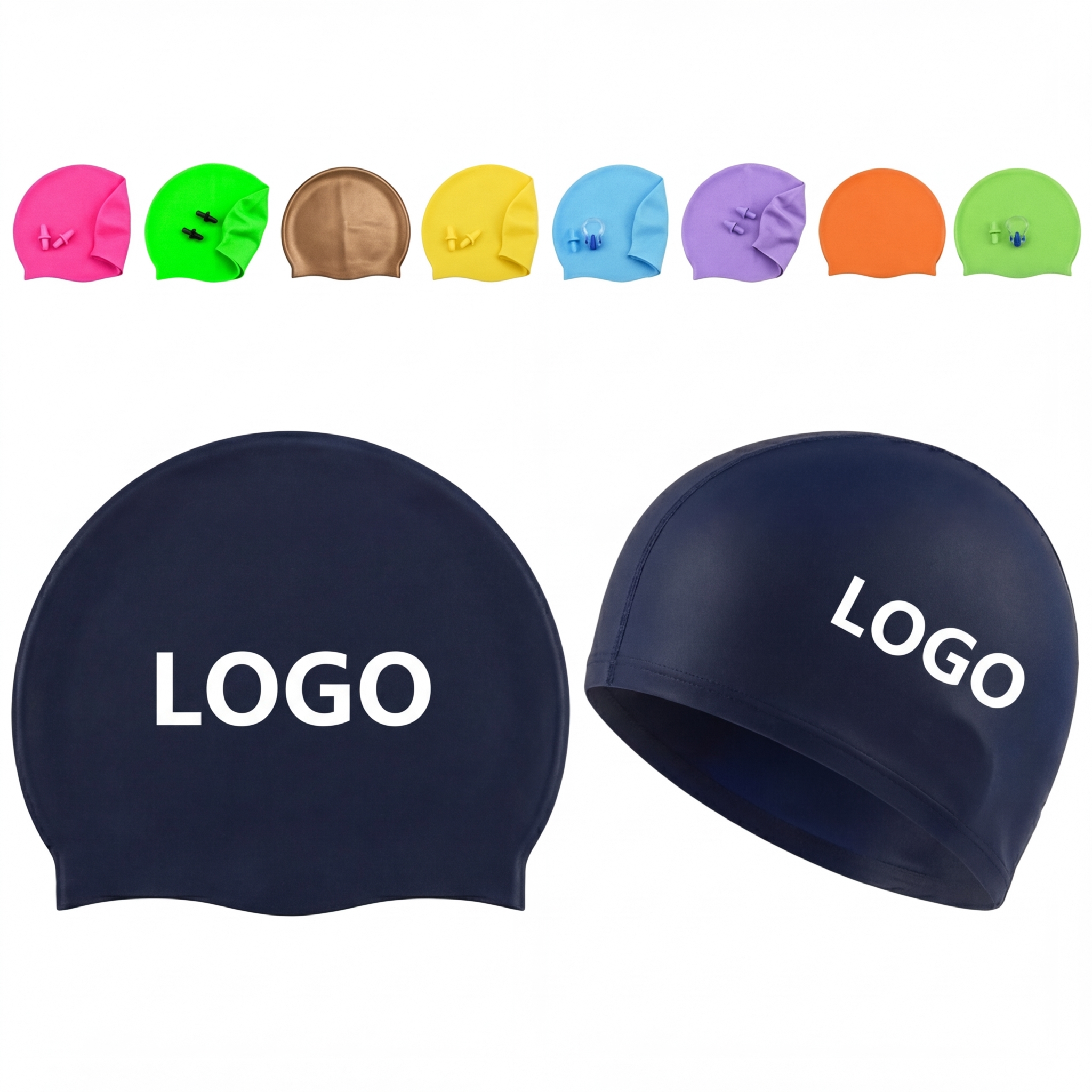 SecureFit Silicone Swim Cap for Snug & Non-Slip Performance