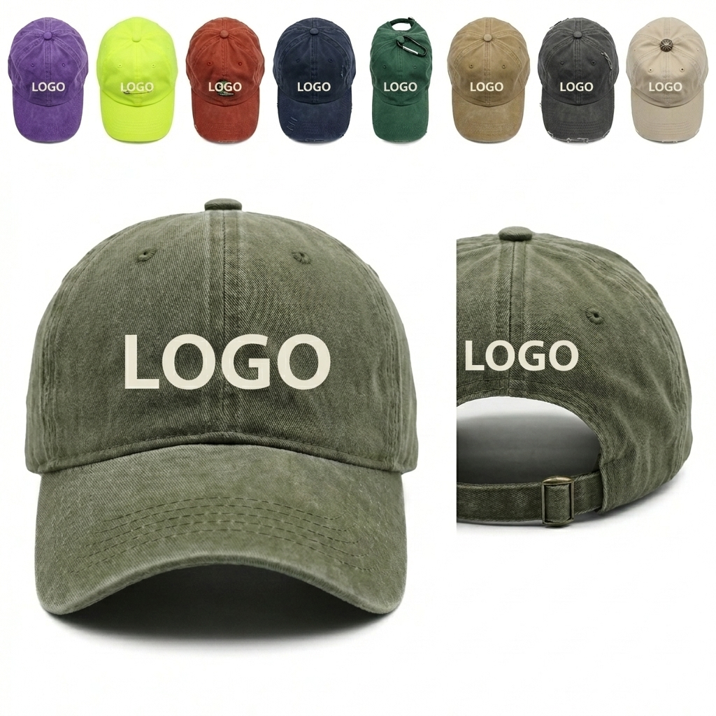 Dad Hat with Metal Buckle in Rich Colors