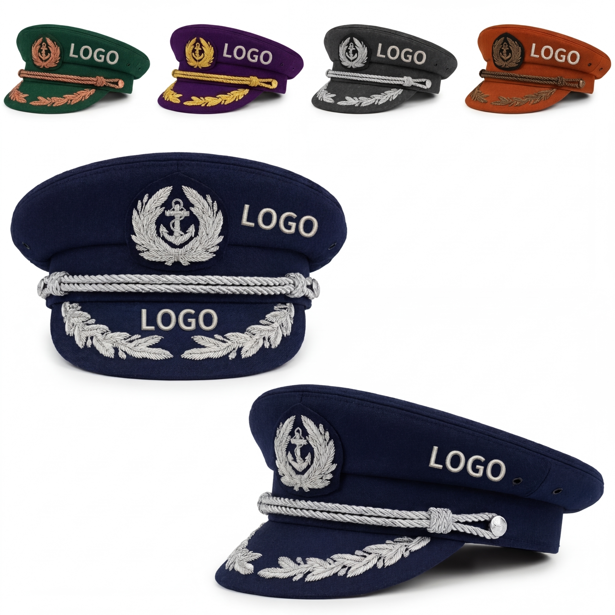 Durable Maritime Captain Hat for Sailing Adventures and Cosplay