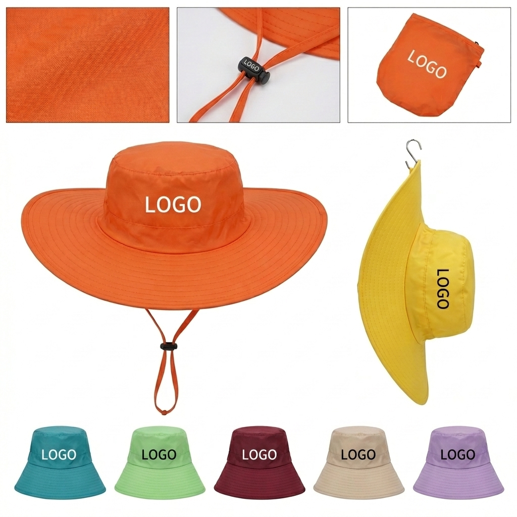 Packable Sun Hat for Outdoor Adventures with Storage Pouch