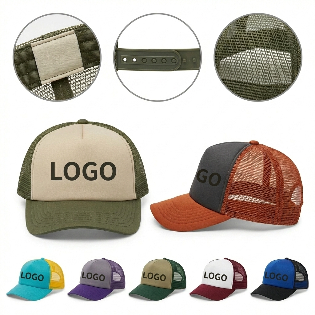 Breathable Ventilated Cap with Sturdy Brim for All-Day Comfort