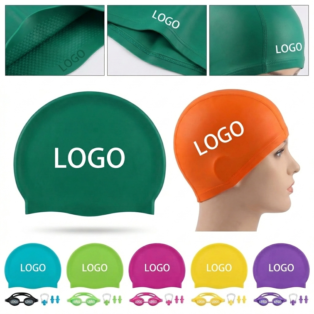 AquaGuard Secure-Fit Silicone Swim Cap