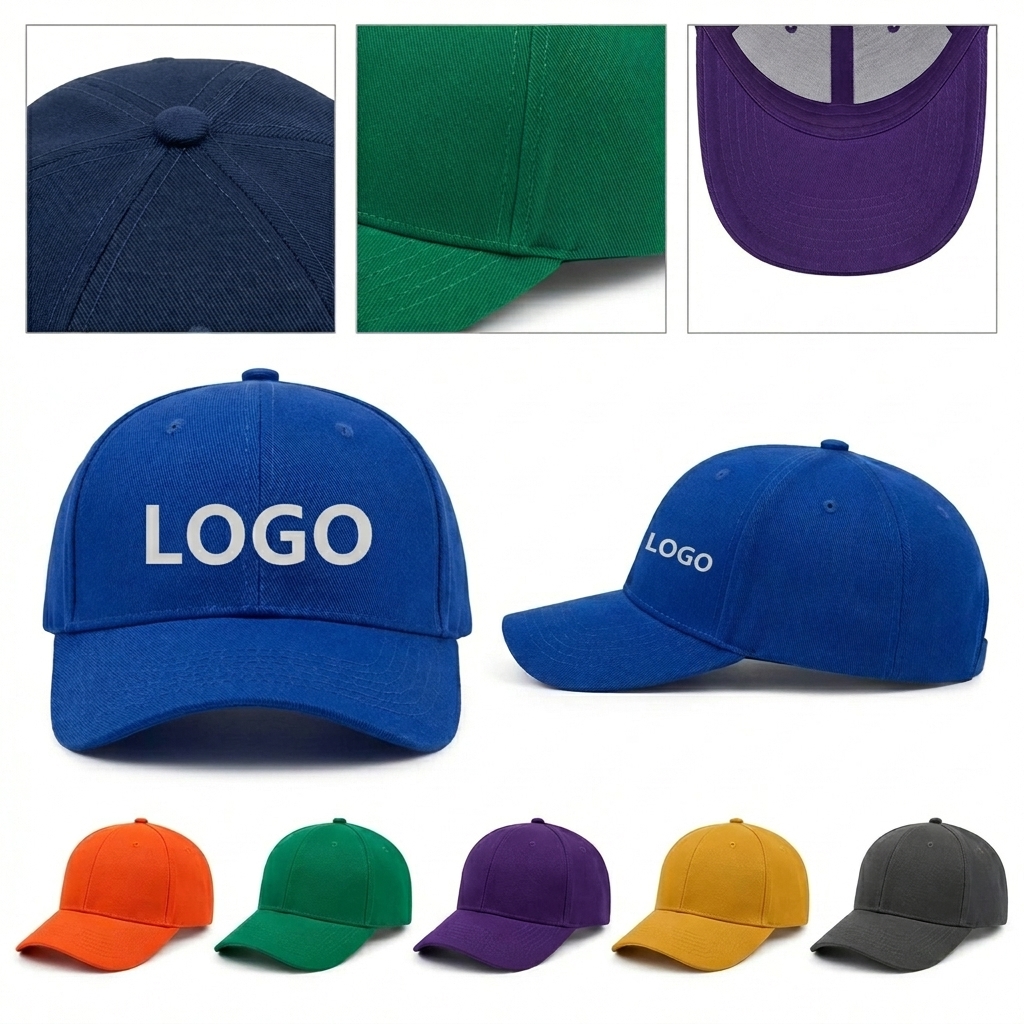 Versatile Poly-Cotton Baseball Hat for Sun Protection & Casual Wear
