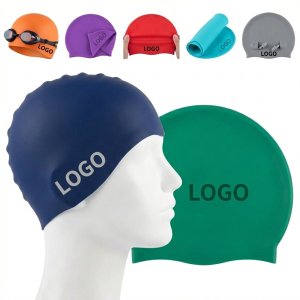 AquaGuard Pro Premium Silicone Swim Cap for Long-Lasting Protection