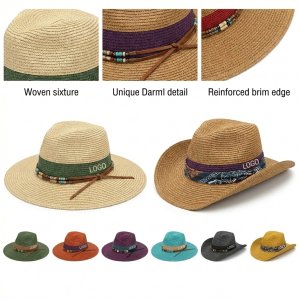 Eco-Friendly Extra Wide Brim Western Sun Hat for Outdoor Summer Wear