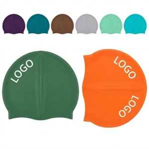 Elastic & Durable One-Color Silicone Swim Cap