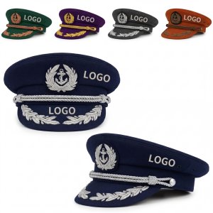 Durable Maritime Captain Hat for Sailing Adventures and Cosplay