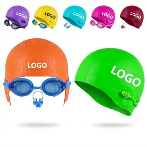 Universal Fit Silicone Swimming Hood - Protects Hair & Ears from Water